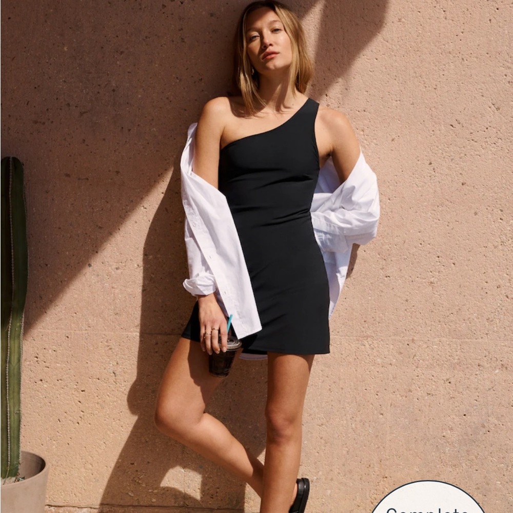 Abercrombie One-Shoulder Traveler Mini Dress Active Small